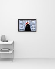 Cat When Visiting My House Please Remember Poster Wall Art For Living Room 17x11 Poster poster-landscape-17x11-lifestyle-04