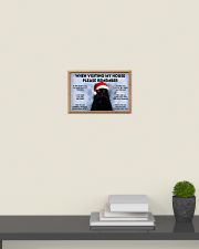 Cat When Visiting My House Please Remember Poster Wall Art For Living Room 17x11 Poster poster-landscape-17x11-lifestyle-08