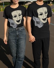 Comedy Tragedy Masks Shirt Theater Drama Club T-Shirt Gifts For Coach Classic T-Shirt apparel-classic-tshirt-lifestyle-front-145