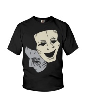 Comedy Tragedy Masks Shirt Theater Drama Club T-Shirt Gifts For Coach Youth T-Shirt tile
