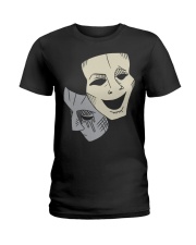 Comedy Tragedy Masks Shirt Theater Drama Club T-Shirt Gifts For Coach Ladies T-Shirt tile
