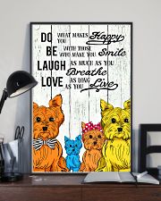 Do Be Laugh Love Yorkshire Terrier 11x17 Poster lifestyle-poster-2