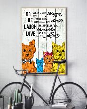 Do Be Laugh Love Yorkshire Terrier 11x17 Poster lifestyle-poster-7