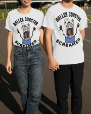 Roller Coaster Screamer T-Shirt Funny Roller Coaster Shirt Design Gift Ideas Classic T-Shirt apparel-classic-tshirt-lifestyle-front-145