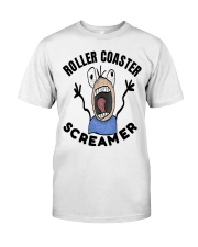 Roller Coaster Screamer T-Shirt Funny Roller Coaster Shirt Design Gift Ideas Classic T-Shirt front