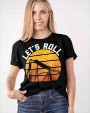 Let's Roll Roller Coaster Shirt Vintage Thrillseeker Amusement Theme Park Lover Gift Ideas Classic T-Shirt apparel-classic-tshirt-lifestyle-front-100
