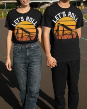 Let's Roll Roller Coaster Shirt Vintage Thrillseeker Amusement Theme Park Lover Gift Ideas Classic T-Shirt apparel-classic-tshirt-lifestyle-front-145