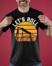 Let's Roll Roller Coaster Shirt Vintage Thrillseeker Amusement Theme Park Lover Gift Ideas Classic T-Shirt apparel-classic-tshirt-lifestyle-front-181