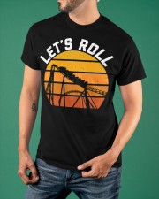 Let's Roll Roller Coaster Shirt Vintage Thrillseeker Amusement Theme Park Lover Gift Ideas Classic T-Shirt apparel-classic-tshirt-lifestyle-front-88