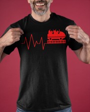 Heartbeat Roller Coaster Shirt Summer Holiday Family Theme Park Roller Coaster Presents Classic T-Shirt apparel-classic-tshirt-lifestyle-front-181