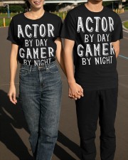 Actor By Day Gamer By Night Shirt Vintage T-Shirt Gifts For Video Game Lovers Classic T-Shirt apparel-classic-tshirt-lifestyle-front-145