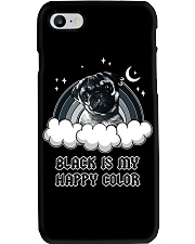 Black Is My Happy Color pug Phone Case thumbnail
