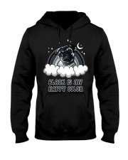 Black Is My Happy Color pug Hooded Sweatshirt thumbnail