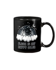 Black Is My Happy Color pug Mug thumbnail