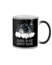 Black Is My Happy Color pug Color Changing Mug thumbnail