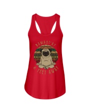 Namast'Ay 6 Feet Away pug Ladies Flowy Tank thumbnail