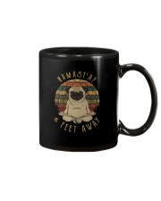 Namast'Ay 6 Feet Away pug Mug thumbnail