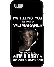 I'm telling you i'm not a weimaraner Phone Case thumbnail