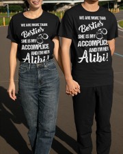 We Are More Than Besties I'm Her Alibi Shirt Gift For Fiance Male For Him Ideas Classic T-Shirt apparel-classic-tshirt-lifestyle-front-145