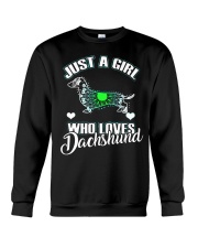 Just A Girl Who Loves Dachshund 3 Crewneck Sweatshirt thumbnail