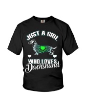 Just A Girl Who Loves Dachshund 3 Youth T-Shirt thumbnail
