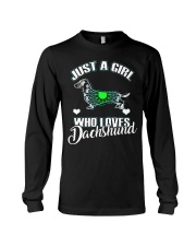 Just A Girl Who Loves Dachshund 3 Long Sleeve Tee thumbnail