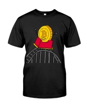 Bitcoin Roller Coaster Shirt Cryptocurrency Funny Crypto Shirts Clothing Classic T-Shirt front