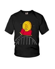 Bitcoin Roller Coaster Shirt Cryptocurrency Funny Crypto Shirts Clothing Youth T-Shirt tile