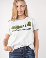 Waco CG-4A Military Glider Shirt Cargo Glider Plane T-Shirt Gift Ideas For Dad Classic T-Shirt apparel-classic-tshirt-lifestyle-front-100