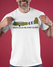 Waco CG-4A Military Glider Shirt Cargo Glider Plane T-Shirt Gift Ideas For Dad Classic T-Shirt apparel-classic-tshirt-lifestyle-front-181