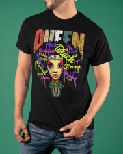Black Queen Shirt Honor Afro African American Women Black History Month Gifts Classic T-Shirt apparel-classic-tshirt-lifestyle-front-88