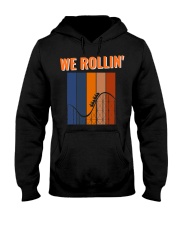 We Rollin Roller Coaster Vintage Shirt Clothing Roller Coaster Birthday Gifts Hooded Sweatshirt tile
