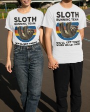 Sloth Running Team We'll Get There When We Get There T-Shirt Funny Sloth Shirt Sayings Classic T-Shirt apparel-classic-tshirt-lifestyle-front-145