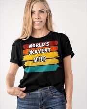 World's Okayest Actor Shirt Acting Jobs Vintage T-Shirt Birthday Gifts For Adults Classic T-Shirt apparel-classic-tshirt-lifestyle-front-100