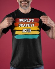 World's Okayest Actor Shirt Acting Jobs Vintage T-Shirt Birthday Gifts For Adults Classic T-Shirt apparel-classic-tshirt-lifestyle-front-181
