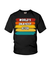 World's Okayest Actor Shirt Acting Jobs Vintage T-Shirt Birthday Gifts For Adults Youth T-Shirt tile