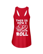 This Is How I Roll Roller Coaster T-Shirt Merch Funny Rollercoaster Shirt Ladies Flowy Tank tile