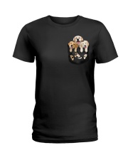 golden retriever T-shirt gift for friend Ladies T-Shirt thumbnail