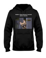 When I Hear People Talking About Frenchie Book Hooded Sweatshirt thumbnail