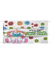 Unicorn stay at home Cloth face mask front