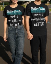Roller Coaster Makes Everything Better Shirt Rollercoaster Lover Gift Ideas For Brother Classic T-Shirt apparel-classic-tshirt-lifestyle-front-145