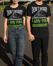 Don't Worry Only Puke Occasionally Ride Roller Coaster Shirts For Sale Classic T-Shirt apparel-classic-tshirt-lifestyle-front-145