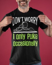 Don't Worry Only Puke Occasionally Ride Roller Coaster Shirts For Sale Classic T-Shirt apparel-classic-tshirt-lifestyle-front-181