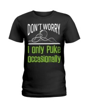 Don't Worry Only Puke Occasionally Ride Roller Coaster Shirts For Sale Ladies T-Shirt tile
