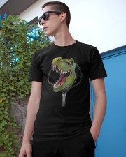 dinosaur zipper shirt Classic T-Shirt apparel-classic-tshirt-lifestyle-17