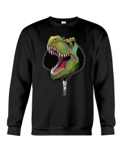 dinosaur zipper shirt Crewneck Sweatshirt thumbnail
