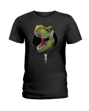 dinosaur zipper shirt Ladies T-Shirt thumbnail