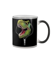 dinosaur zipper shirt Color Changing Mug thumbnail