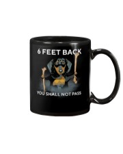6 Feet Back You Shall Not Pass dachshund Mug thumbnail