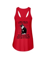 I Don't Have An Attitude Problem You Have A Problem Shirt Funny Sarcastic Cat T-Shirts Gift Ladies Flowy Tank tile